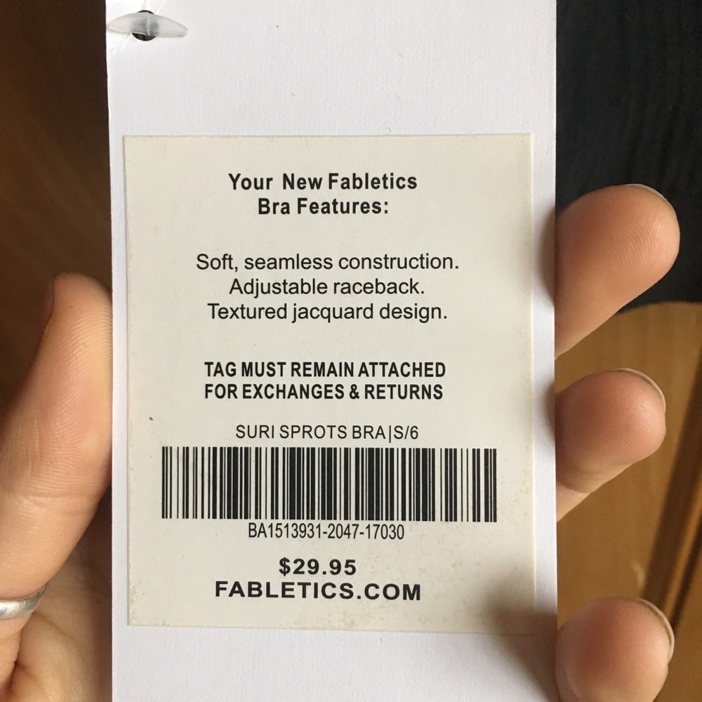 Fabletics Suri sports bra nwt black - Picture 5 of 5